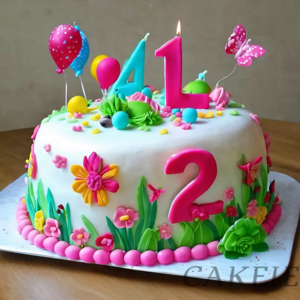 Nature 2 Digit Cake